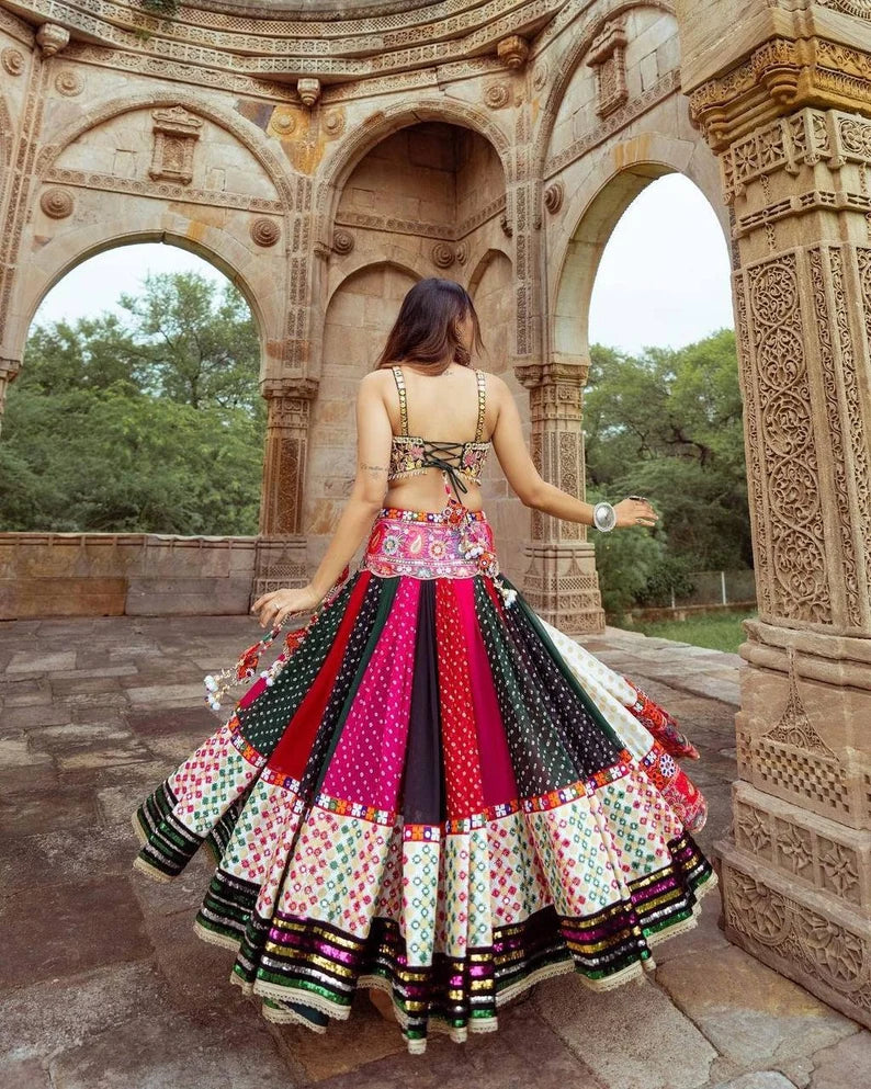 Flamenco Flair: Flamboyant Navratri Lehenga Choli Styles