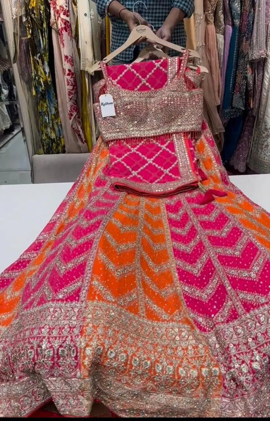 Indian lehengas for women ready to wear|party wedding wear lehenga choli |Lehenga for women| Gift for her| Partywear dress