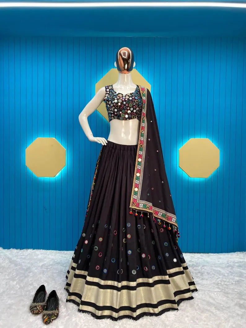 Beautiful Navratri Lehenga Choli For Women, Ready To Wear Lehenga, Indian Wedding Festival Party Wear Lehenga, Chaniya Choli