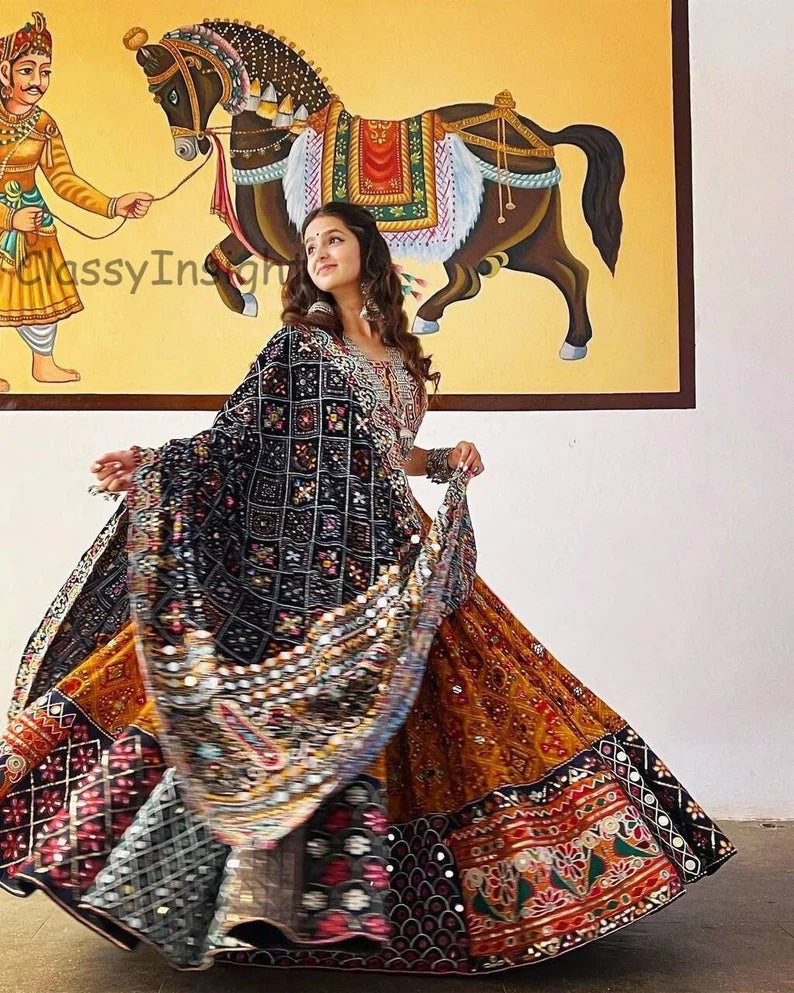 Festival Flair: Gorgeous Navratri Lehenga Set with Detailed Embellishments