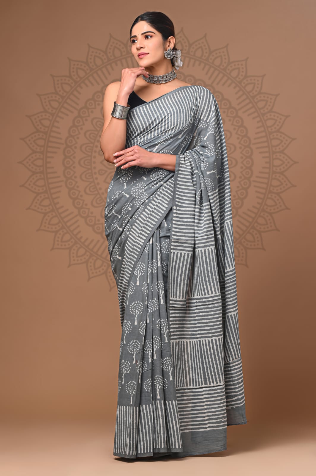 Beautiful Cotton Saree With Unstitched Blouse For Women Wear,Festive Wear,Wedding Wear Party Wear Sari