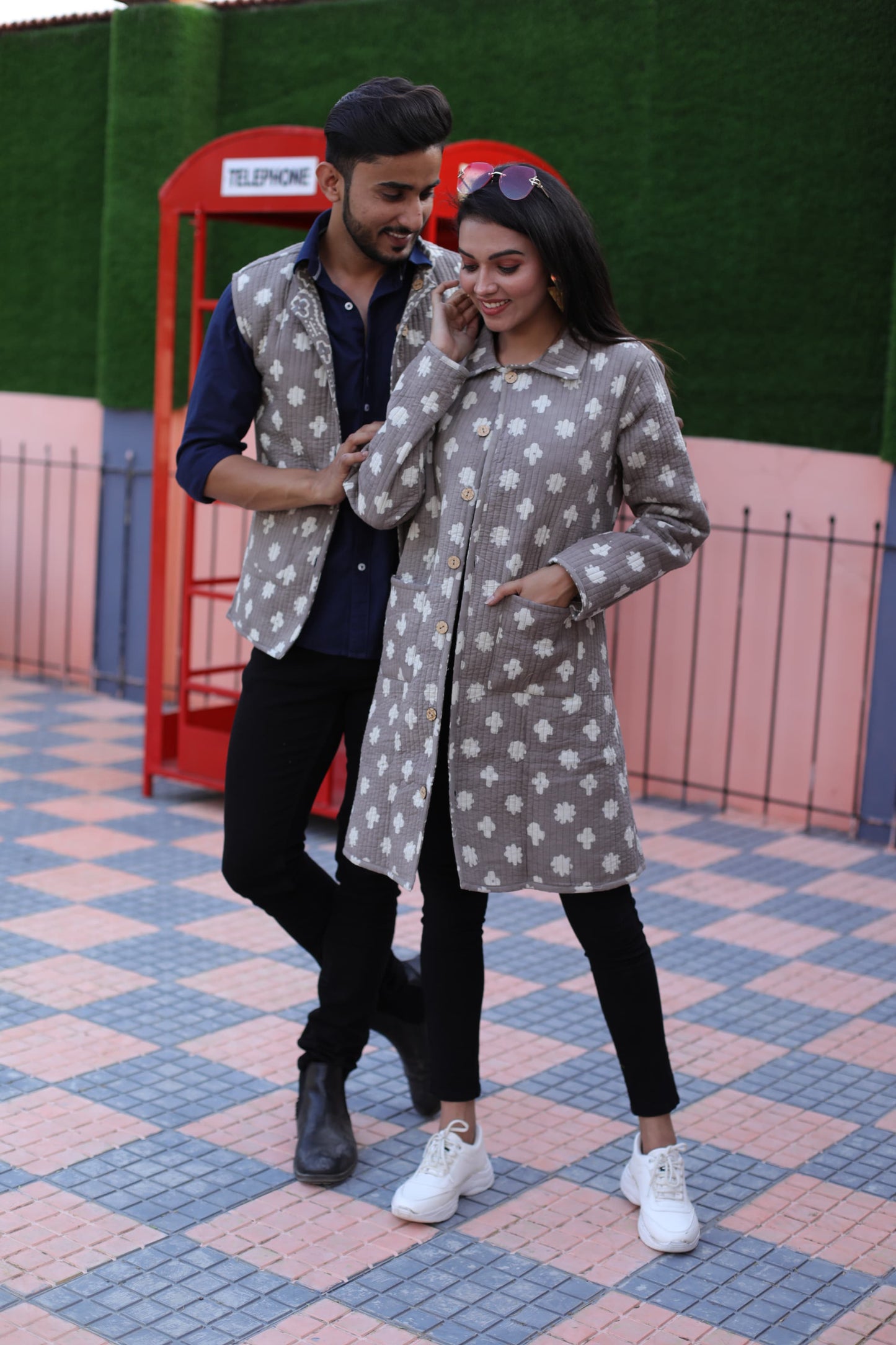 Couple Matching Jacket,Qulited Jacket, couple Set Couple Outfit couple Set in Cotton