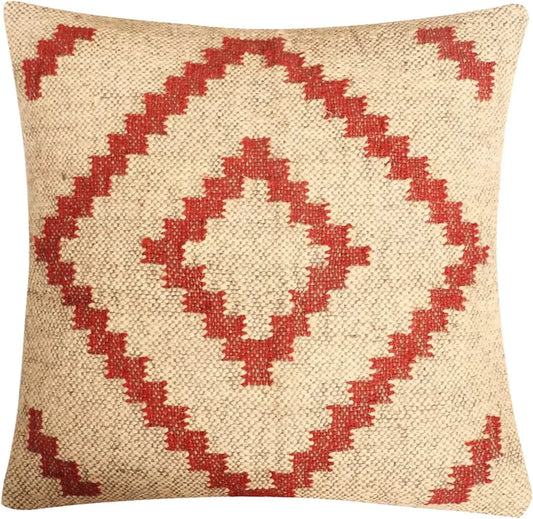 jute Vintage Kilim Pillow,Home Decor,Handwoven Turkish Pillow,Moroccan Pillow,Decorative Throw Pillow, Kilim Cushion Cover,Jute Pillow