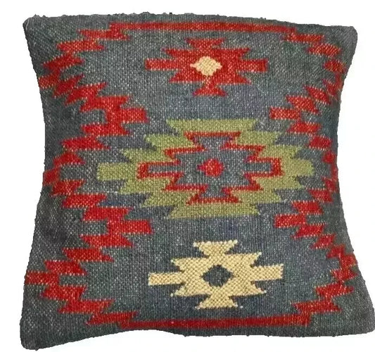 jute Vintage Kilim Pillow,Home Decor,Handwoven Turkish Pillow,Moroccan Pillow,Decorative Throw Pillow, Kilim Cushion Cover,Jute Pillow