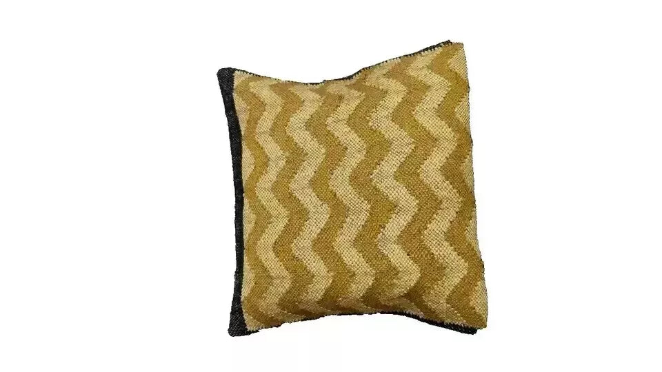 Heavy Handmade 18x18" Jute Kilim Cushion Cover Indian Vintage Pillow 18x18