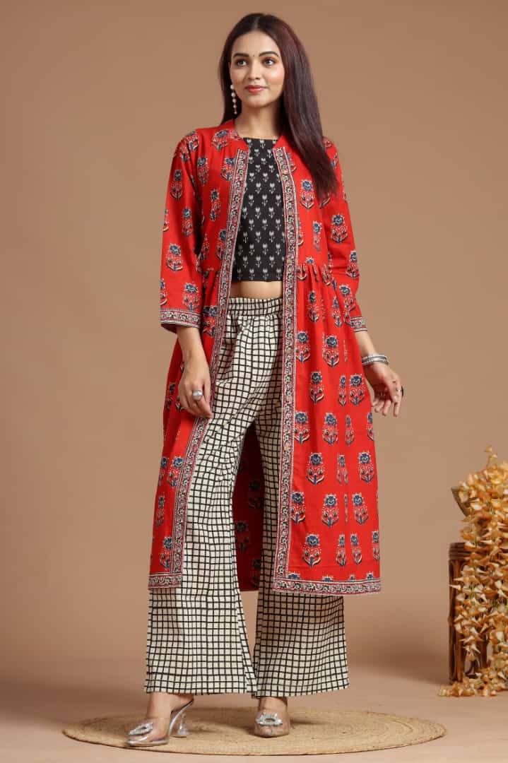 Crop Top and Palazzo with Shrug: 7 Trendy Crop Top and Palazzo with Shrug  to elevate your wardrobe - The Economic Times