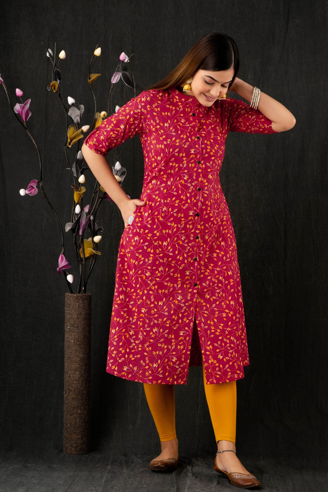 Rs.1050 RESTOCKED ON DEMAND* 🏆🏆 *Rich Royal Look Kalamkari Print Co-ord  Set*💥💥 Launching Designer Co-erd set in *Aline kurti pattern… | Instagram