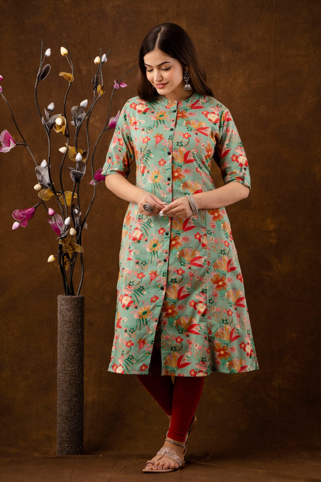 Medium And XL Ladies Front Open Kurti at Rs 450 in Thane | ID: 19443509533