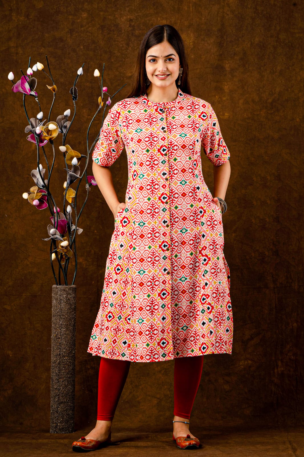 Printed Cotton Kurti , Jaipuri Style Kurti With Set for women, Gift For Her, Indian dress