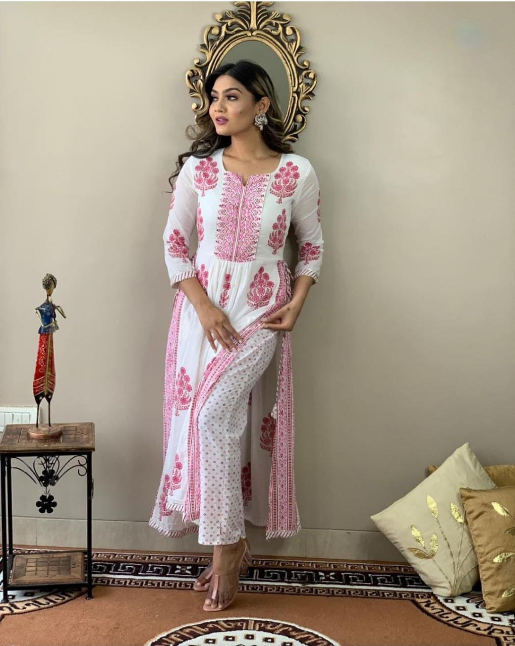 Hand block printed salwar on sale suits