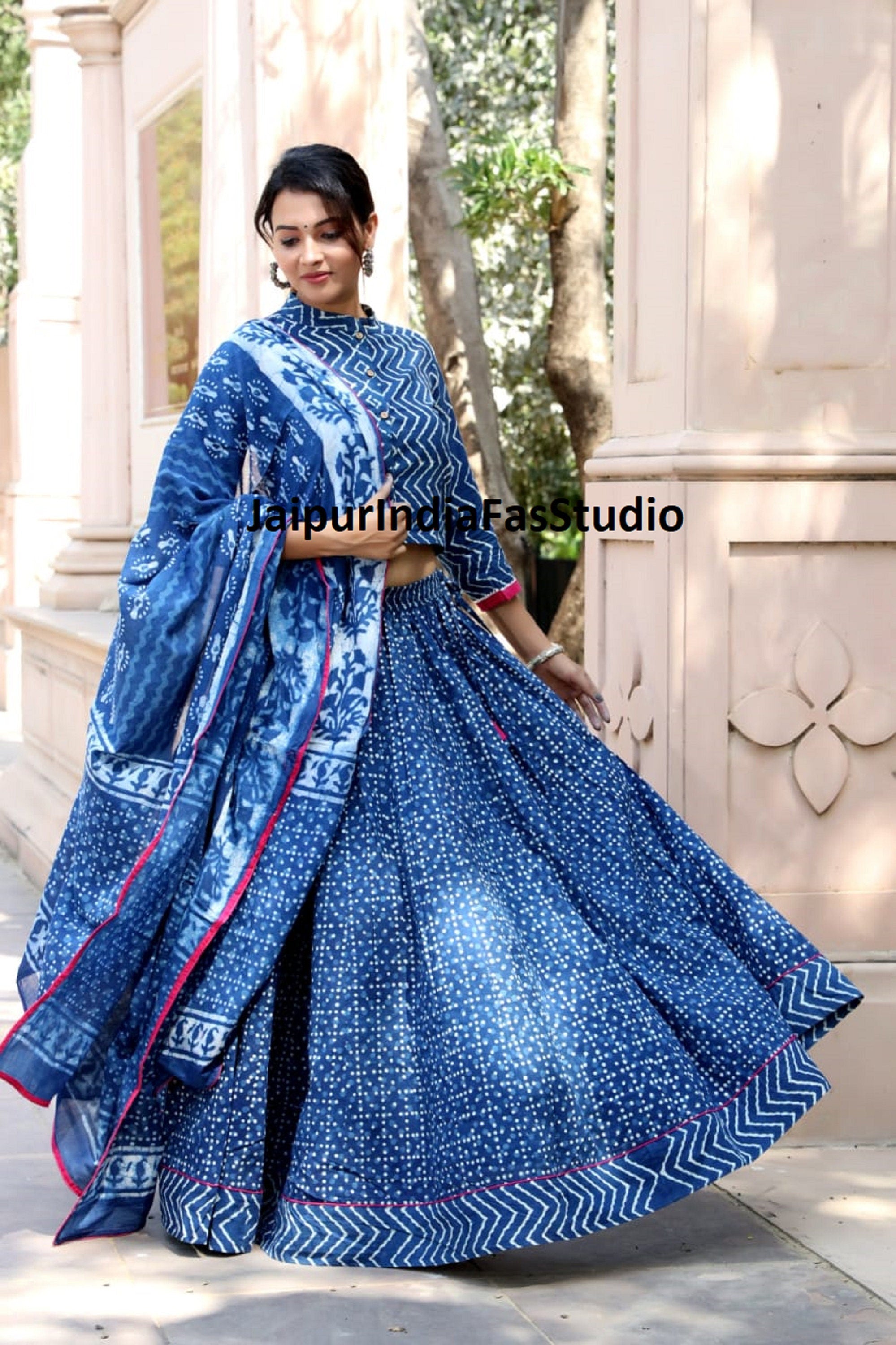 Royal blue silk wedding lehenga choli - G3-WLC12997 | G3fashion.com