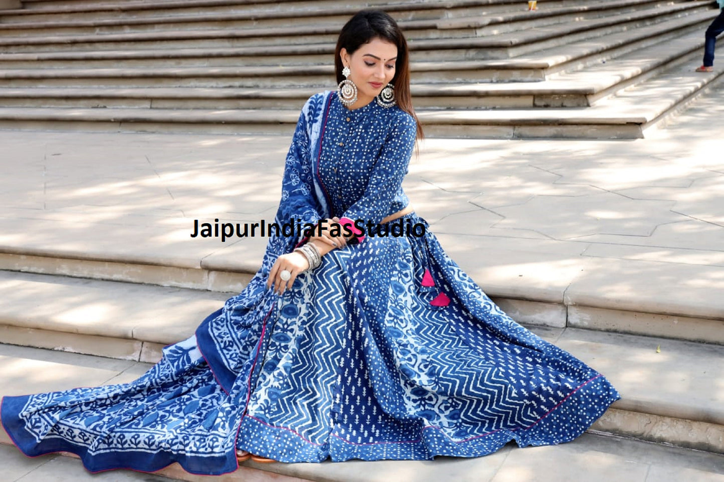 Blue Color Navratri Collection Lehenga Choli | Navratri Outfit | Navratri Lehenga | Choli For Navratri, Navratri Cloth | Chaniya Choli |