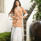 Indian Bollywood kurti set off white salwar suit chikankari sharara gift for her, cotton ethnic summer outfit with heavy lace work for girls