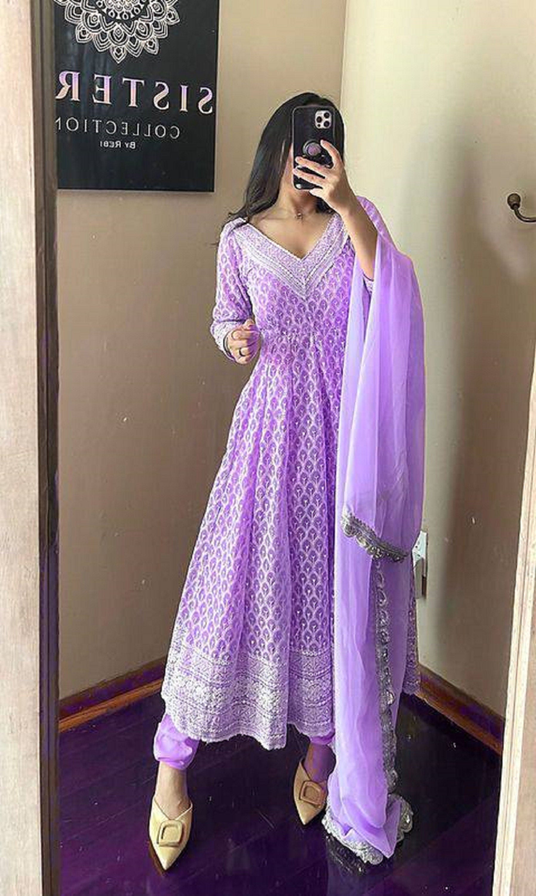 Buy Cream Chanderi Silk Zari Work Anarkali Gown Party Wear Online at Best  Price | Cbazaar
