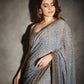 GRAY Color georgette With Sequence Embroidery Work Designer Saree Beautiful And Stunning Look Saree Sabyasachi Style Party Wear Saree
