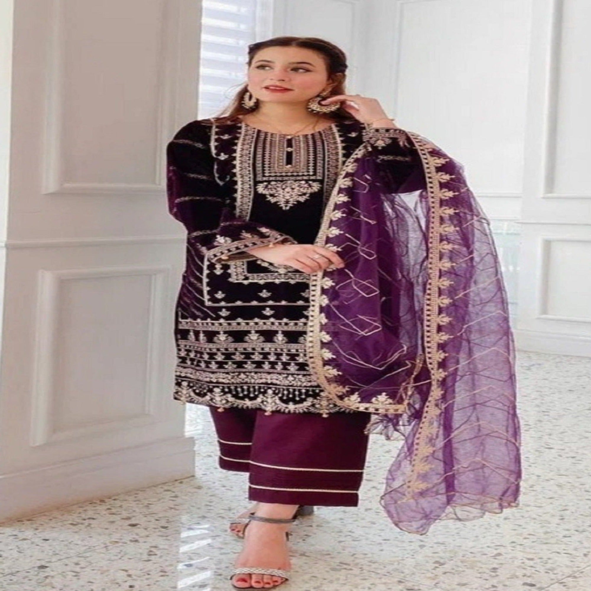 Crimson Wedding Collection Pakistani Heavy Embroidery Suit – Apparel  Designer