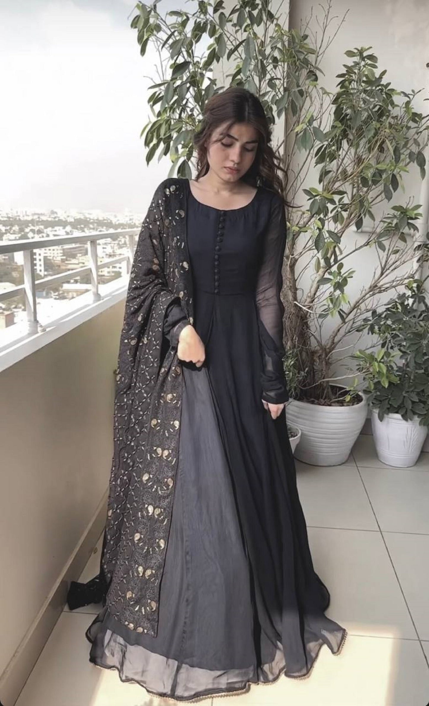 Made to Order Pakistani Indian Wedding Dresses Georgette Embroidered Collection Latest Eid Style Party Wear Cloth Shalwar Kameez Suit USA UK