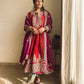 Indian Ethnic Wear For Women Handmade Red Georgette Anarkali Readymade Dress For Wedding,Indian Long Flared Anarkali Salwar Kameez PartyWear