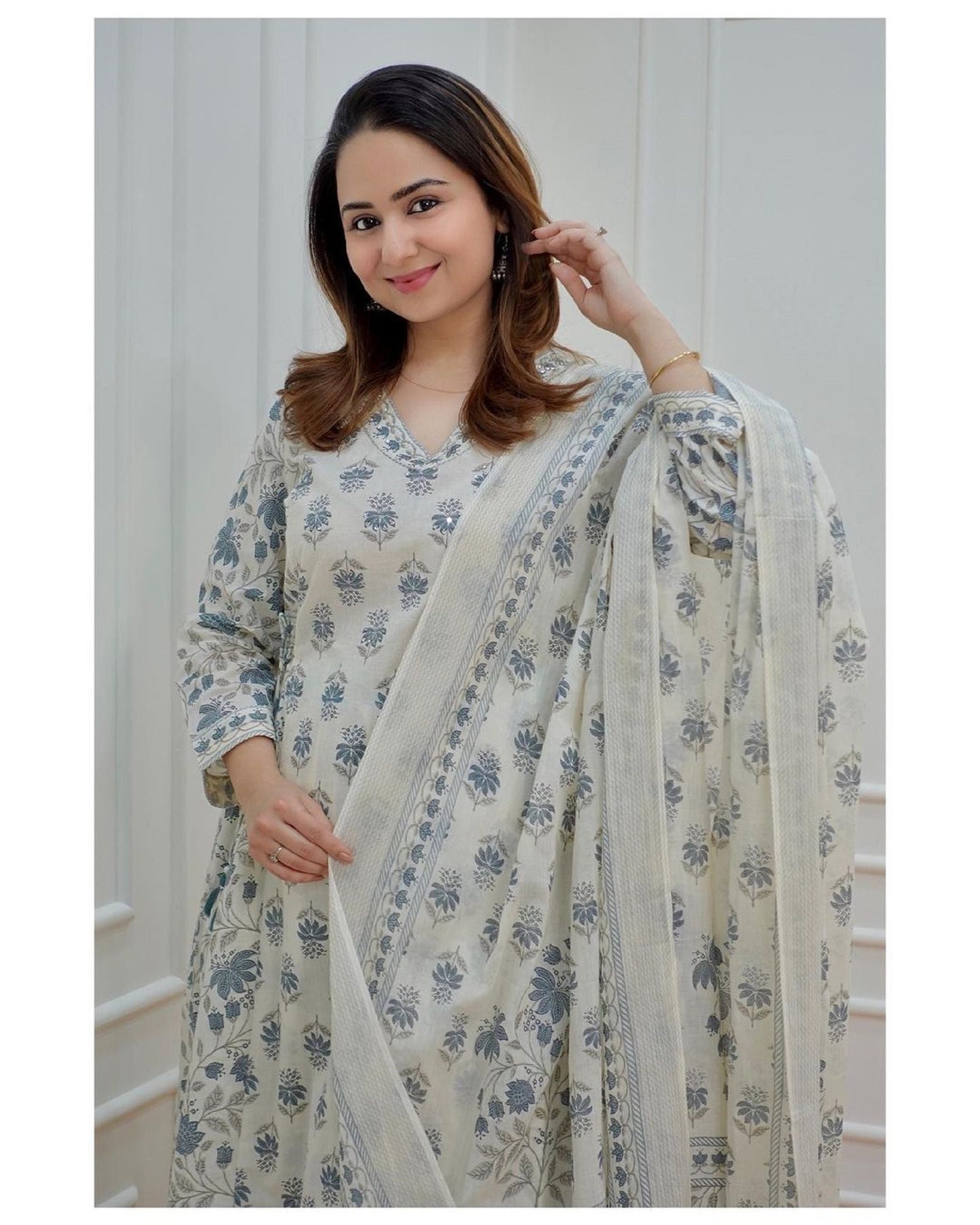 Women Designer Rayon Embroided Eid Long Anarkali Kurta Pant with Dupatta Set, Pakistani Indian Salwar Kameez, Heavy Festive Partywear Suits