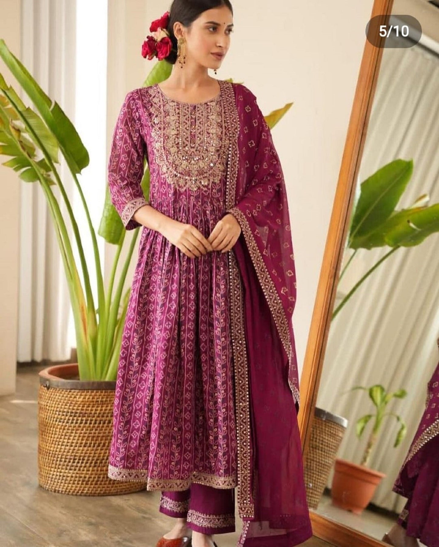 Women Embroided Naira Cut, Pink, Red, Blue Kurta Pant and Dupatta Set, Kurta and Kurti Sets, Red Suits, Pink Suits, Blue Suits, Indian Suits