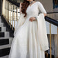 Chikankari Premium off White Anarkali Suit with and Dupatta, Full Flared Embroidered Cotton Elegant Salwar Suit set Reaymade upto 5xl