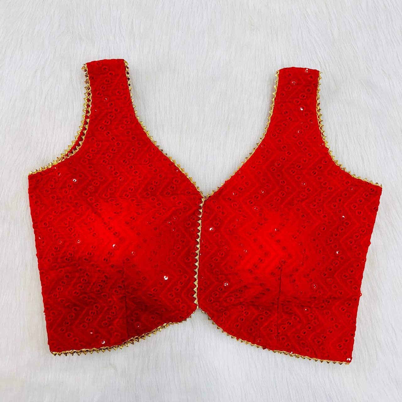 Chiken Work Desginer Blouse, Saree Blouse, Bralette