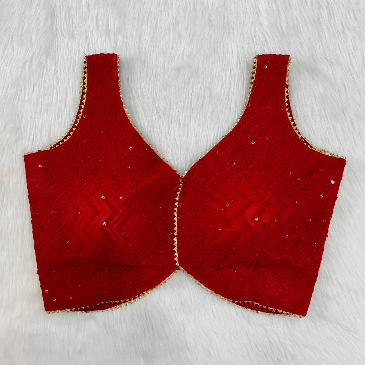 Chiken Work Desginer Blouse, Saree Blouse, Bralette